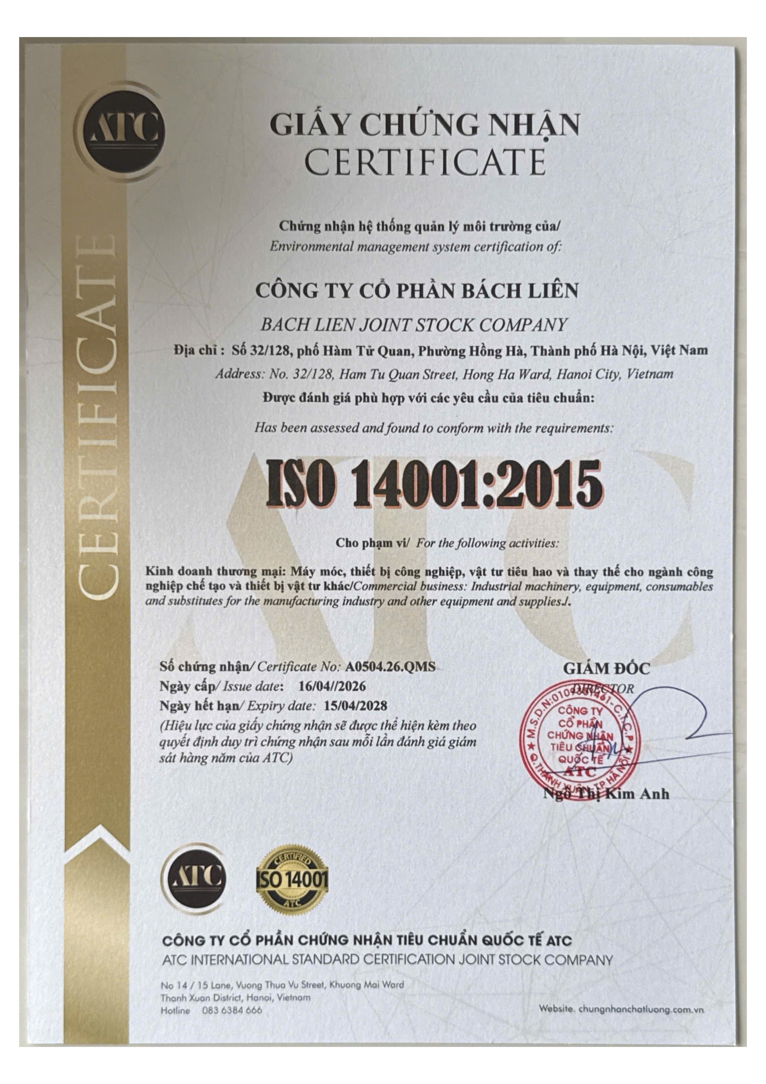 ISO 14001:2015